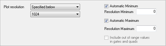 图 8.33  Histogram Resolution Options (柱状图分辨率选项)